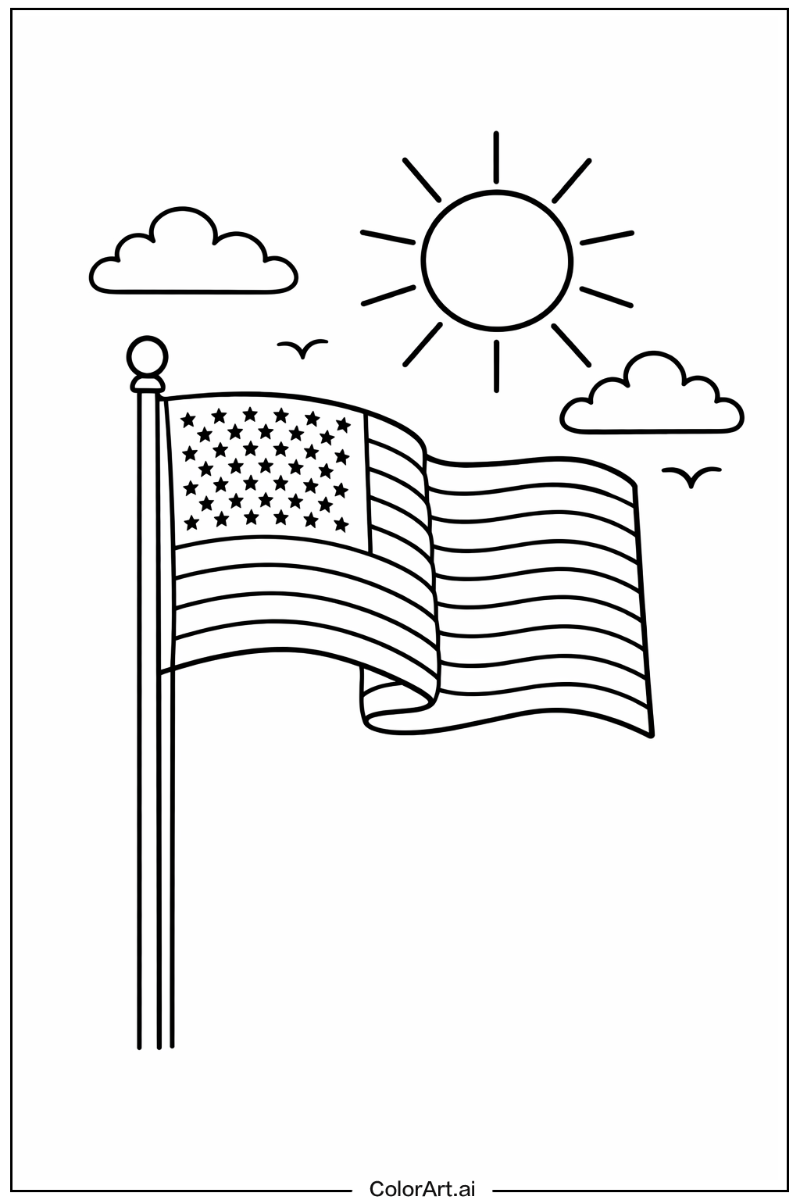 united states flag Under the Sun 1