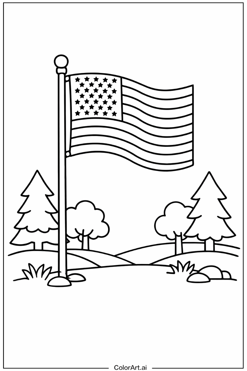 USA flag in Nature 2