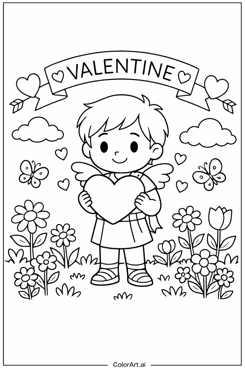 Valentine in a Garden 3