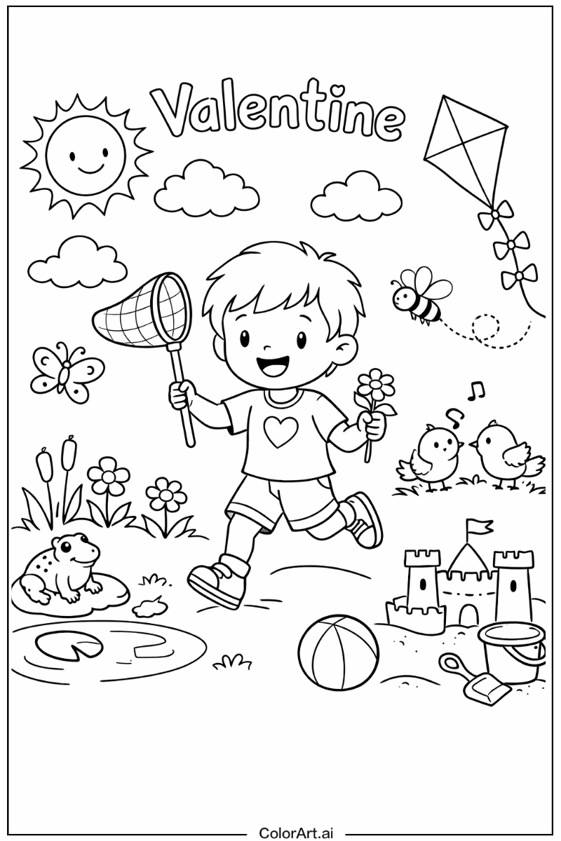 Valentine Playing Outside 5