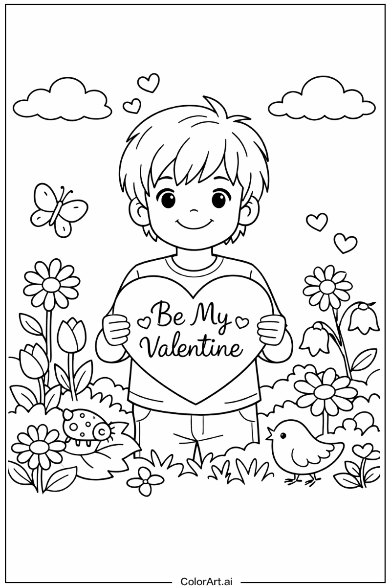 Valentine in a Garden 6