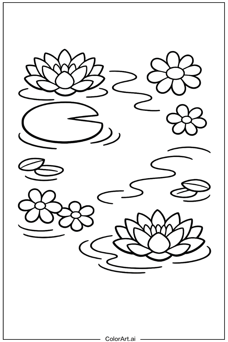 water with Flowers 4