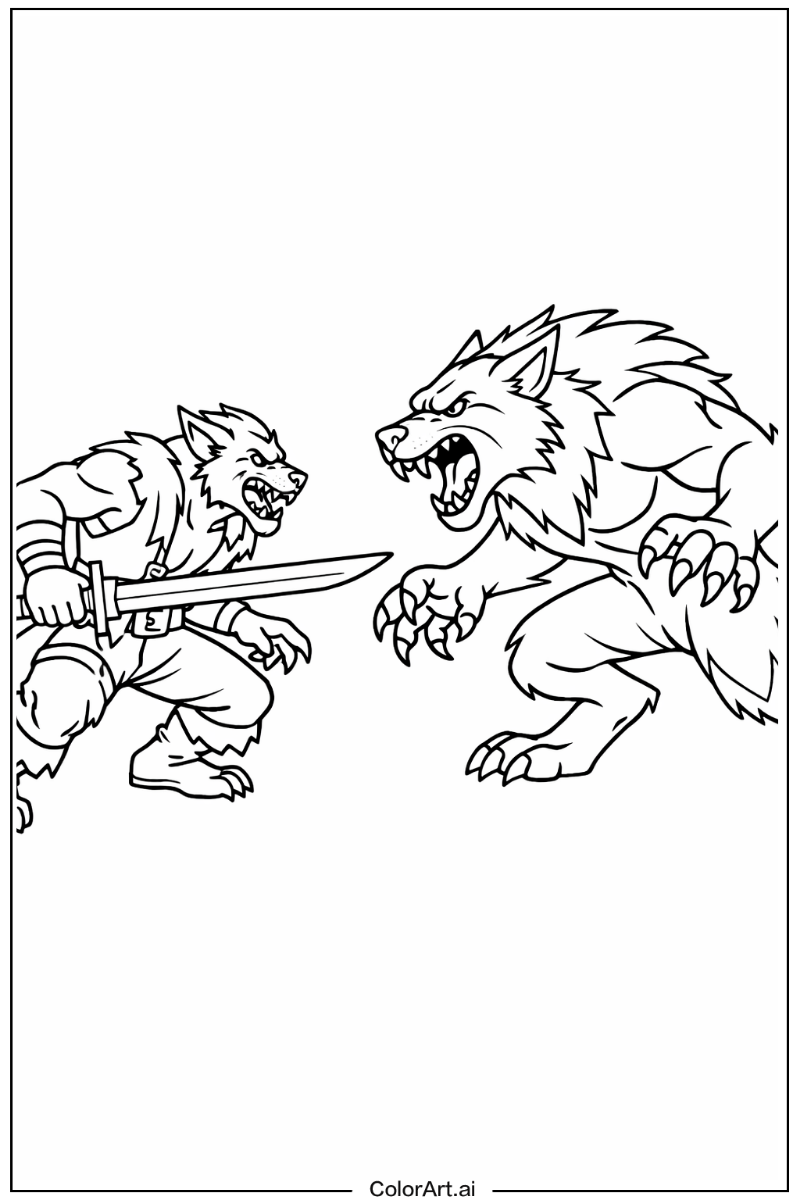 Werewolf hunting Werewolf Design