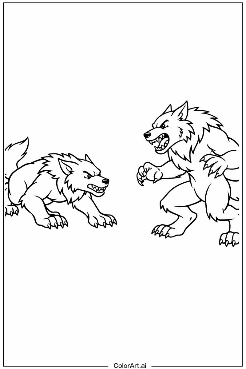 Werewolf stalking Werewolf Scene