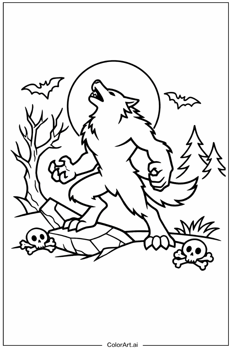 Werewolf silhouette Werewolf Scene