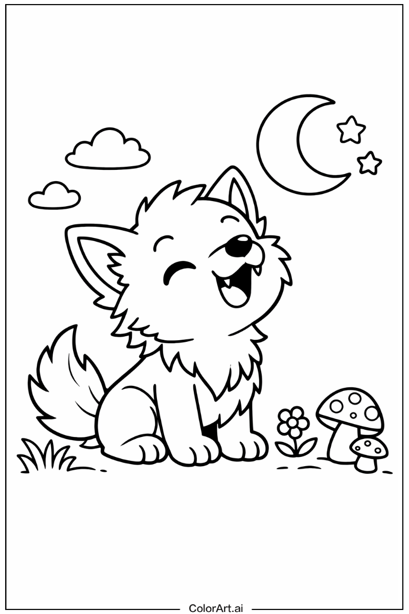 Werewolf with Cute werewolf Theme