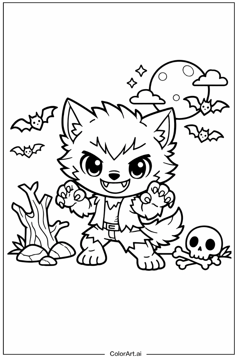 Chibi werewolf Werewolf Design
