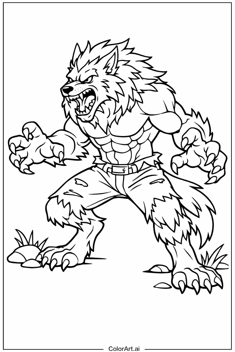 Werewolf hybrid form Werewolf Design