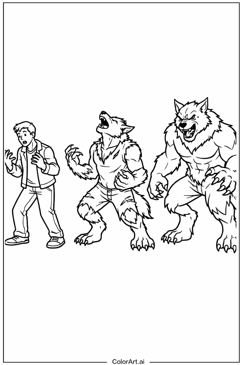 Human to werewolf Werewolf Scene