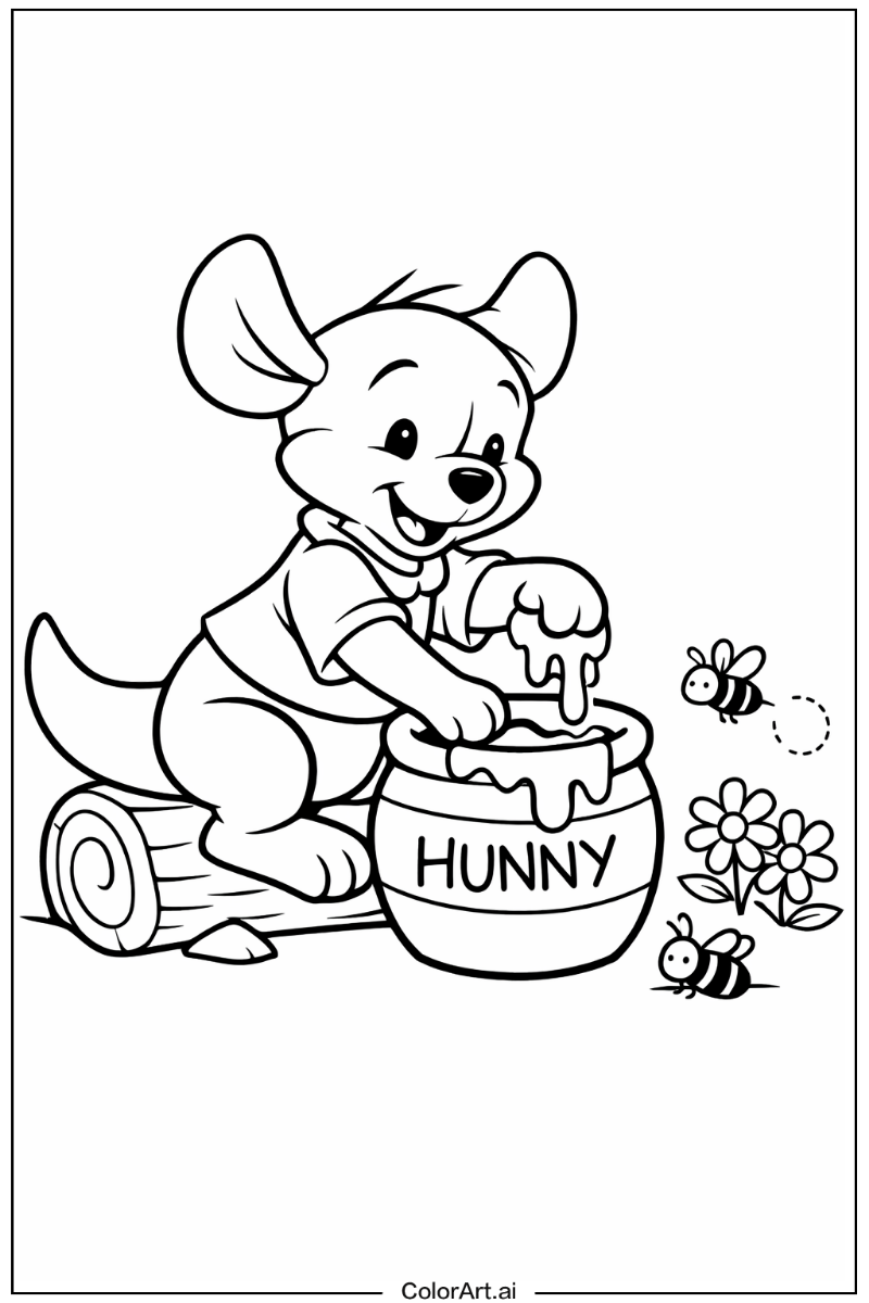 Winnie the pooh with Roo playing Theme