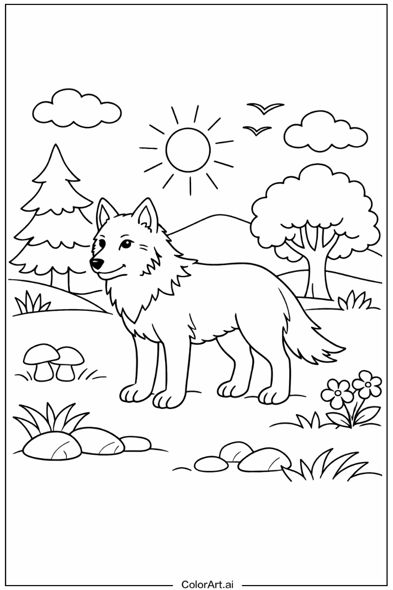 Wolf in Nature 4