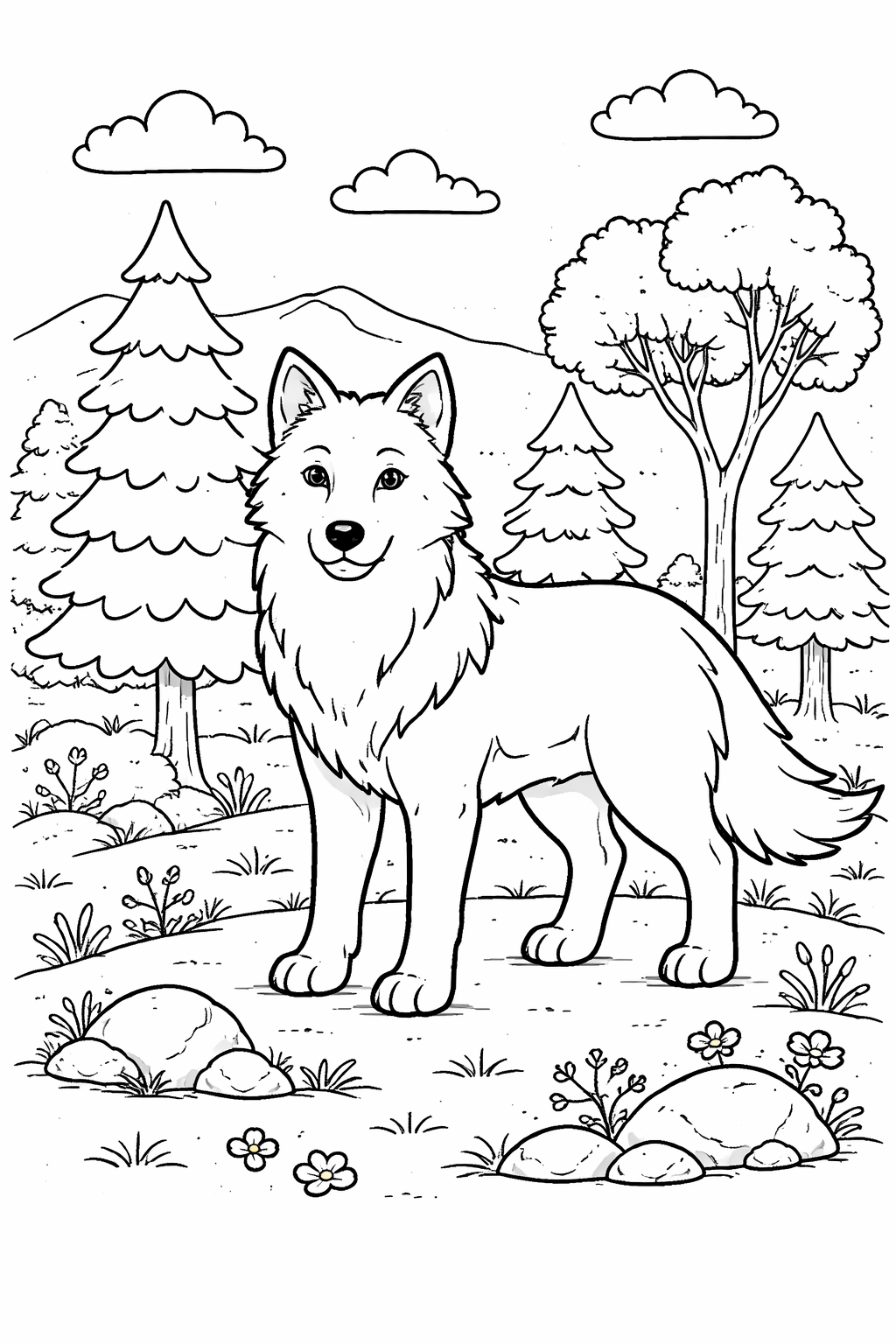 Wolf in Nature 1