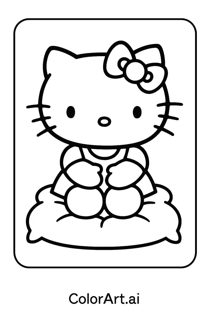 Top 10 Free Hello Kitty Coloring Pages
