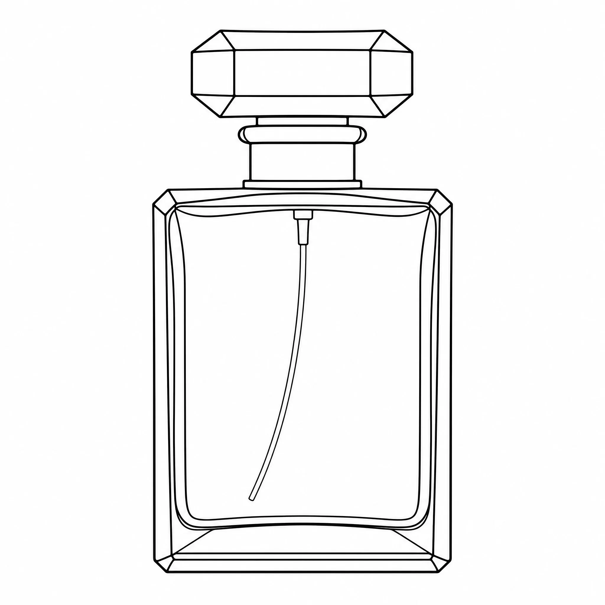 A product photo converted into clean line art for design use