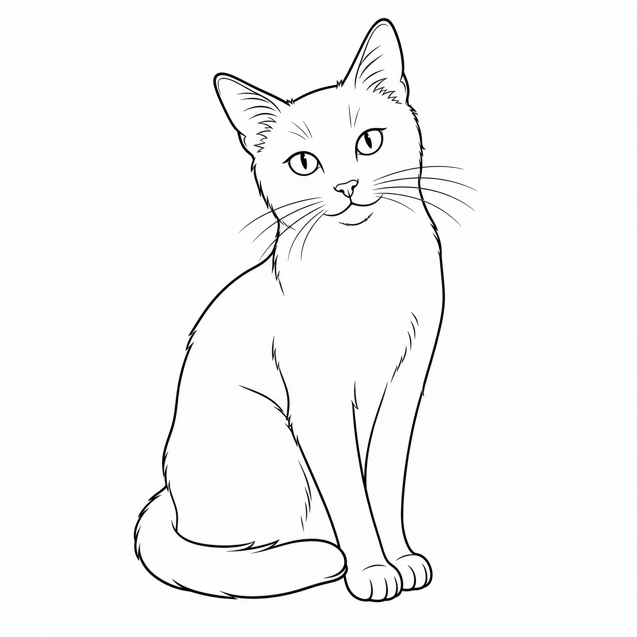 A pet image rendered as a clean line drawing
