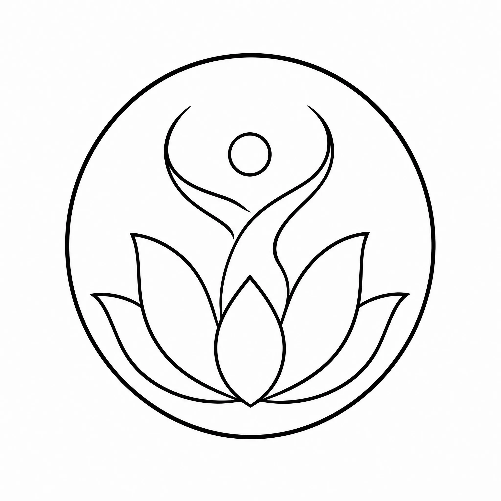 A simple line art mark generated as a logo starting point