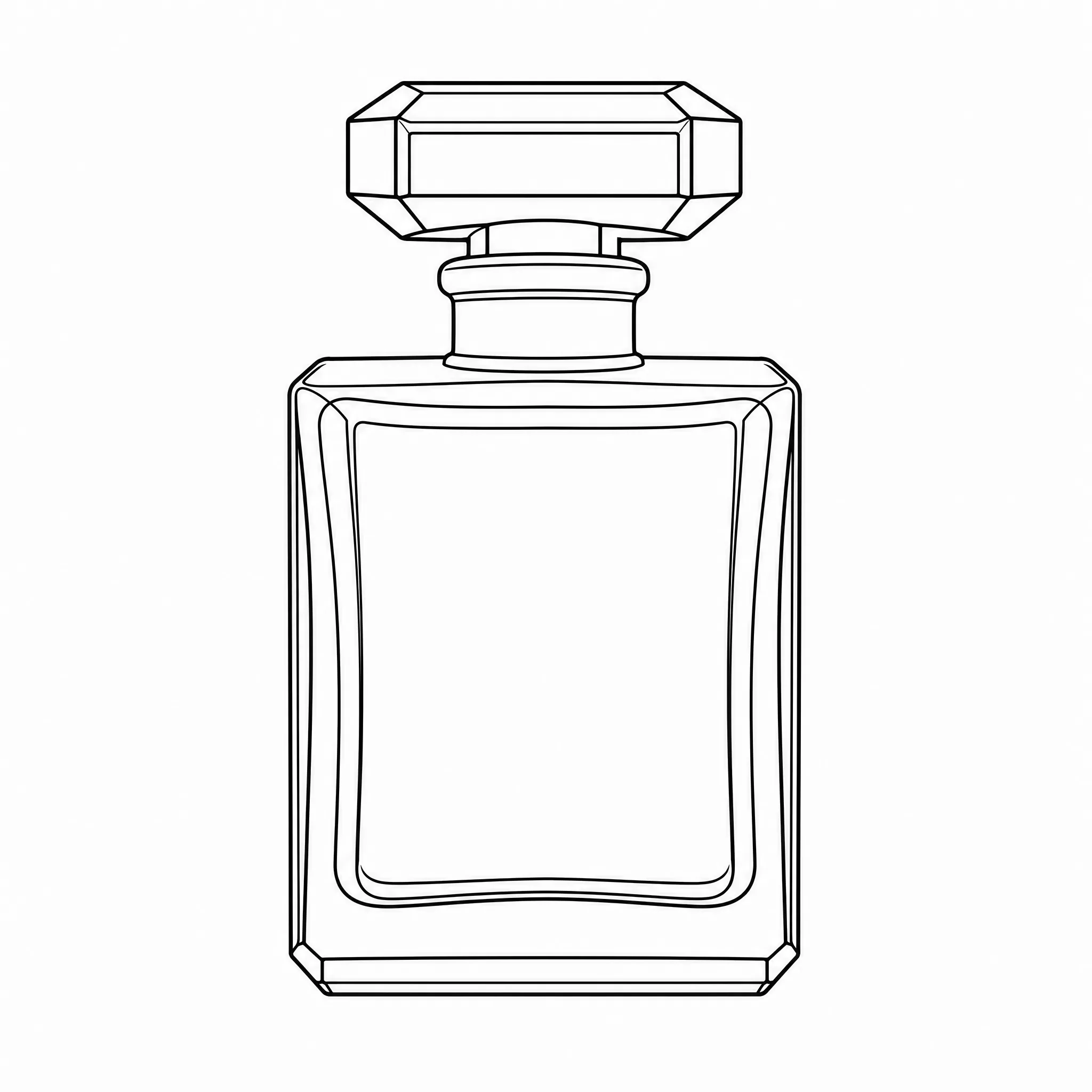 A product shot turned into minimal black-and-white line art