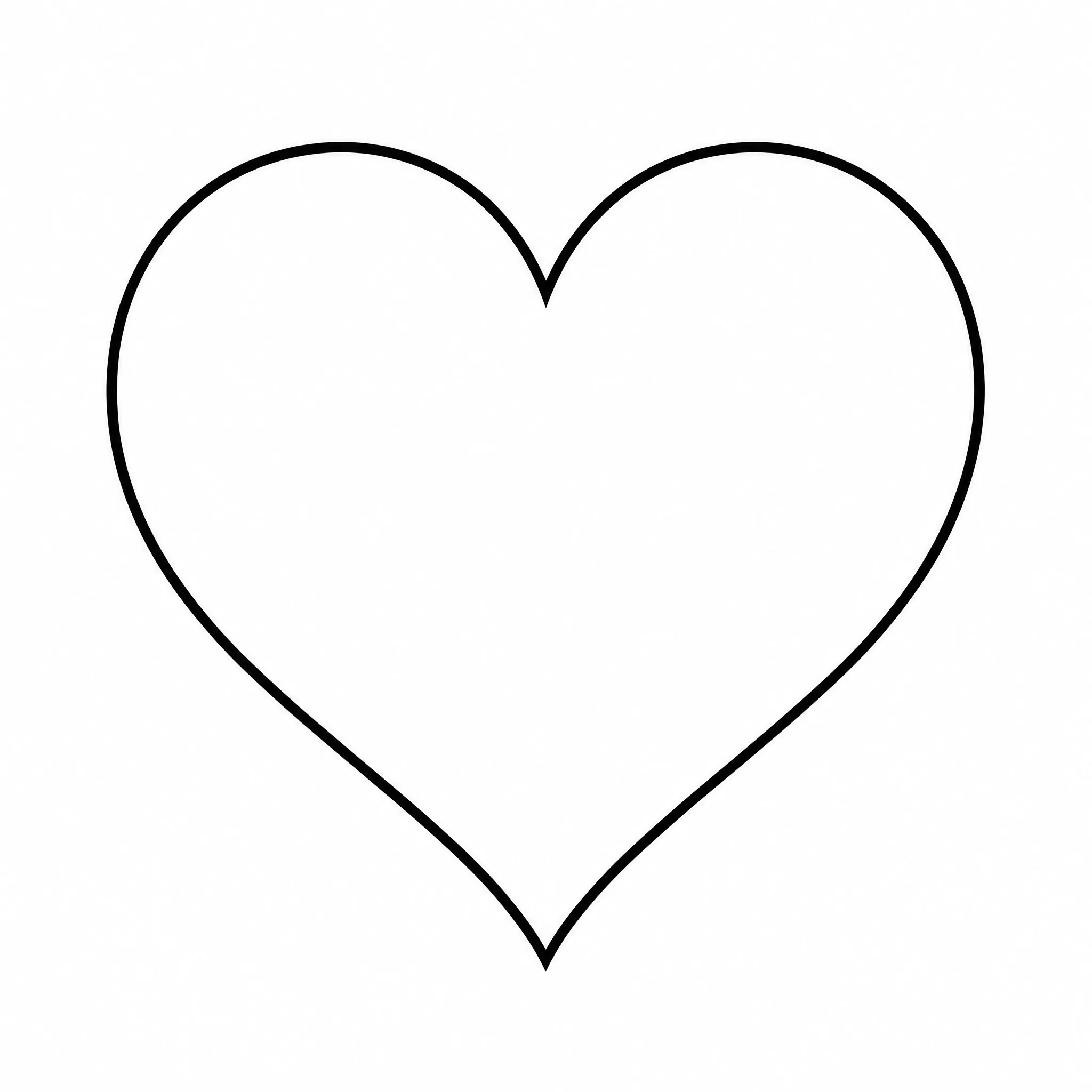 A minimalist heart line drawing generated for a card or post