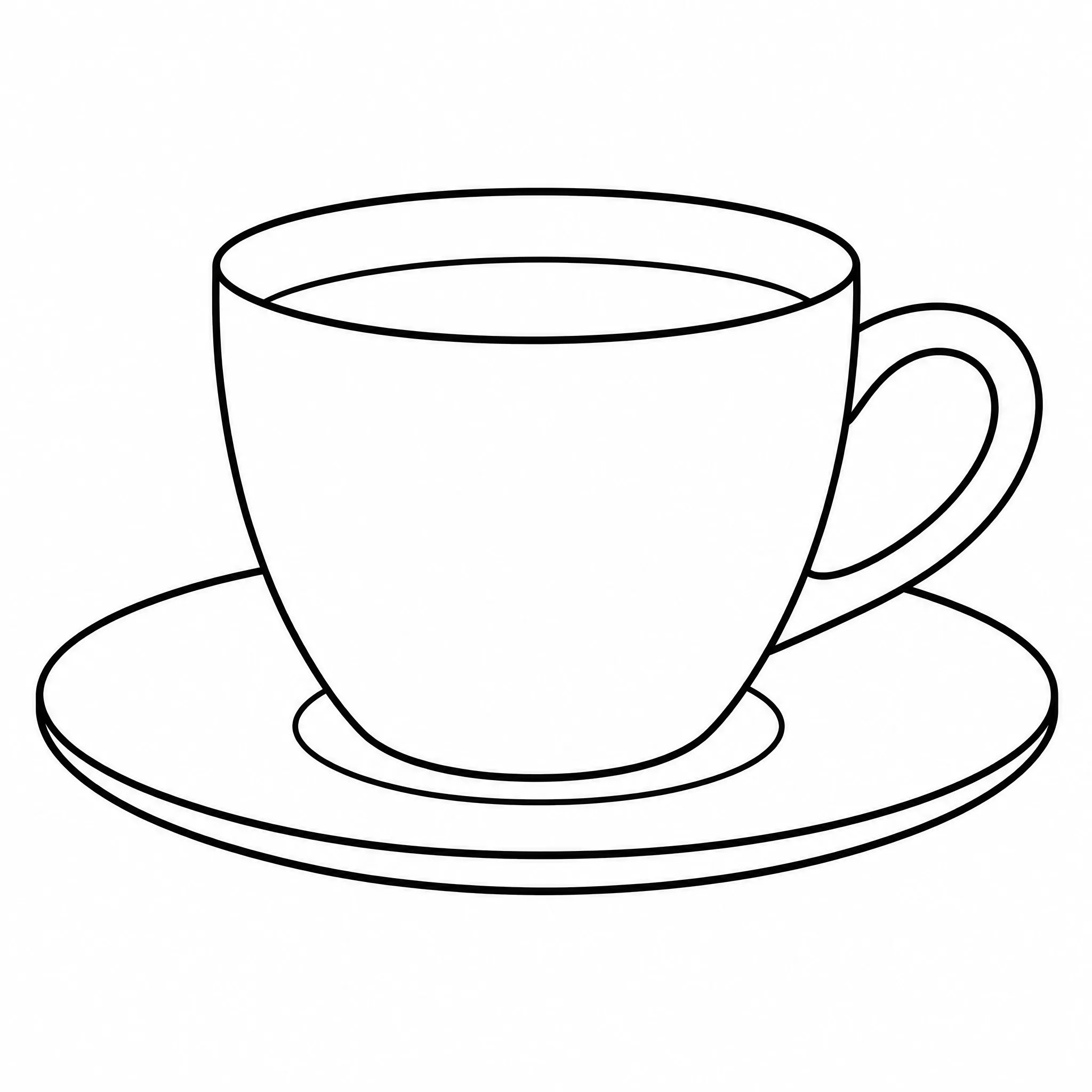 A simple object converted into a tidy line art drawing