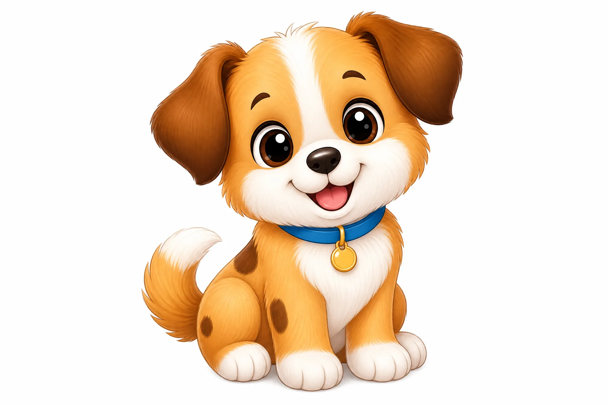 A colorful cartoon picture ready to convert into a sketch