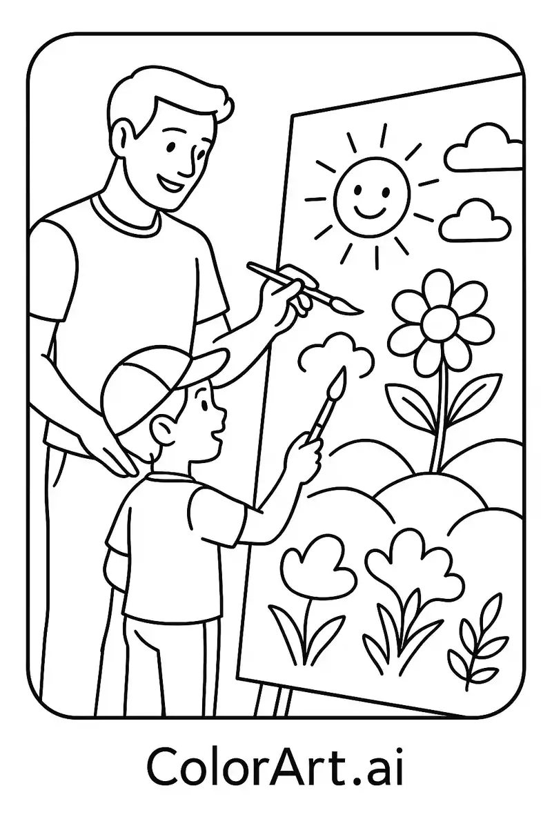 22 Free Father's Day Coloring Pages