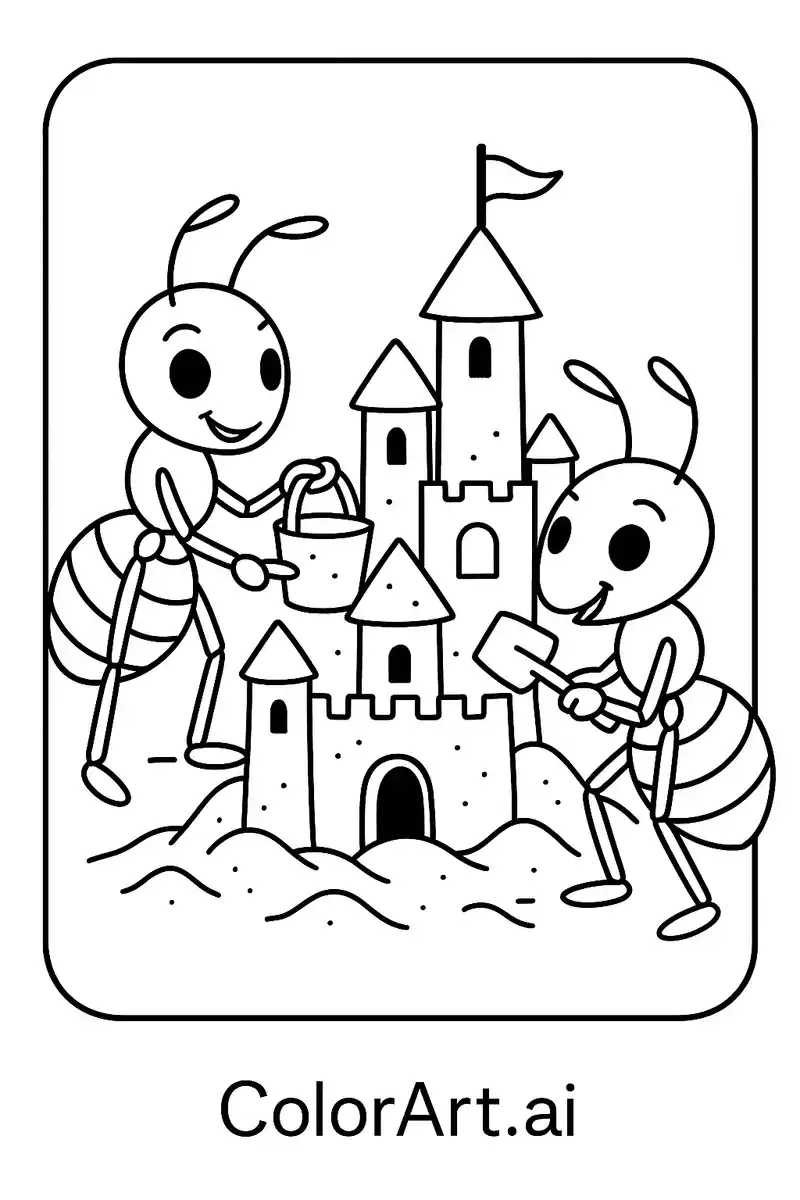 The Free Great Antland Bug Coloring Page