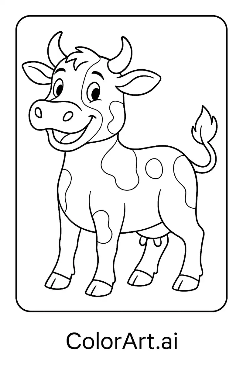My Journey with the Perfect Cow Coloring Page