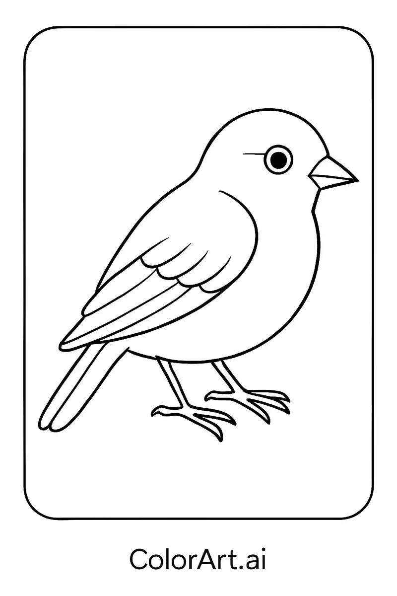 The Global Serenity Bird Coloring Page