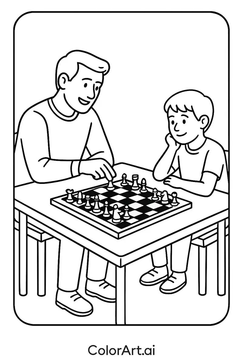 Celebrate Bonding and Wisdom with This Father’s Day Coloring Page