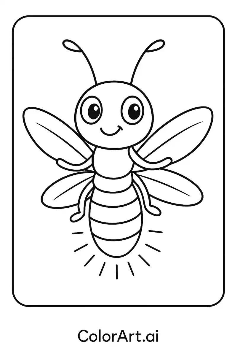 The Free Serene Bug Coloring Page